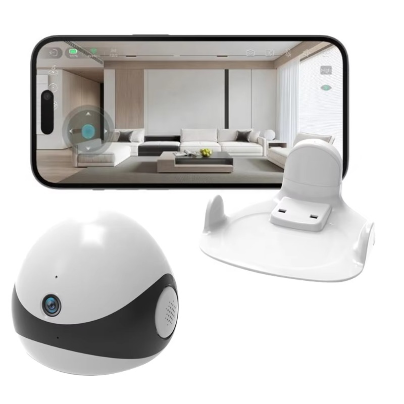 Home Security Robots - ワイヤレス2K HDモバイルペットコンパニオンロボットカメラAI自動巡回自己充電式ホームセキュリティモニター（犬猫用）