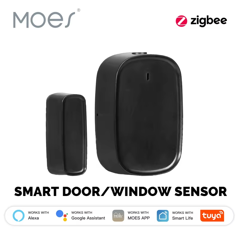 Home Security System Installation - MOES Tuya ZigBee スマートウィンドウドアゲートセンサー検出器スマートホームセキュリティ警報システムスマートライフアプリリモコン