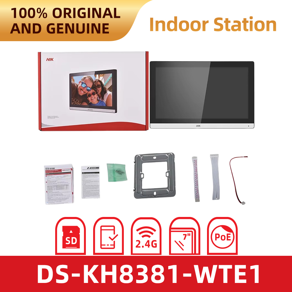 Home Security System Hikvision - Hikvision DS-KH8381-WTE1 7 インチ タッチ スクリーン
