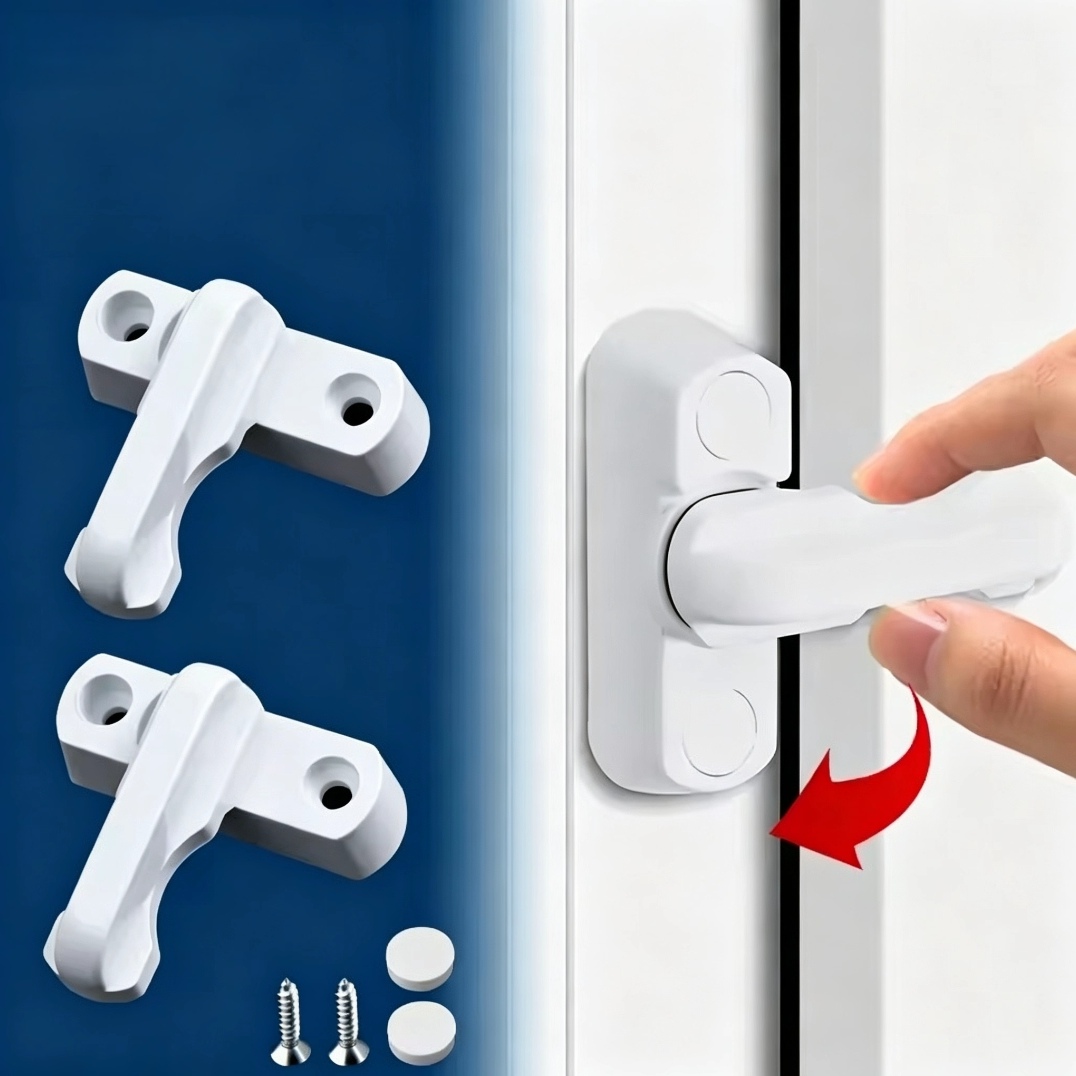 Home Security Bars - ホームバルコニー用実用交換式セキュリティ窓ドアロック、安全バー、ハンドル、スイープラッチ