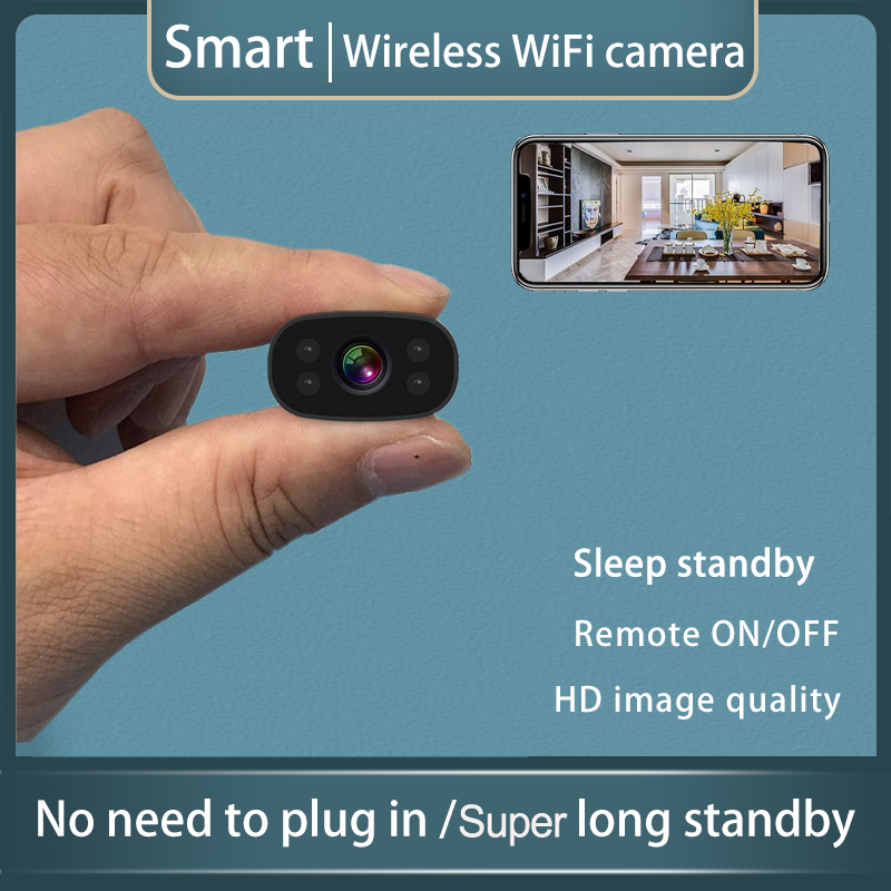 Home Security No Wifi Needed - ミニワイヤレスWiFiホームセキュリティカメラ、リモートモニターIPカメラ、スマートスリープスタンバイ、リモートウェイクアップ機能、長時間バッテリー搭載