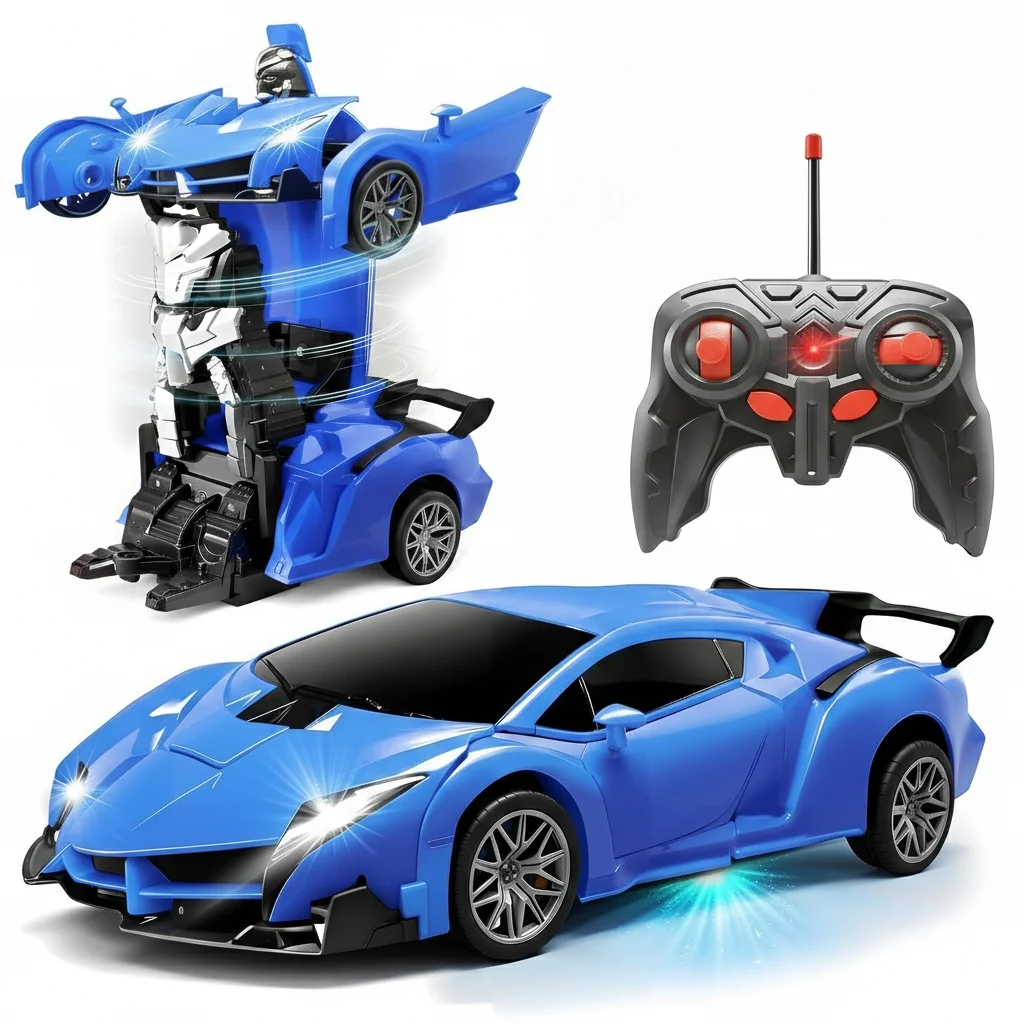 Home Security Companies - 2in1 RC変形カーロボット ラジコン変形レーシングカー ワンキー自動変形ドリフトモデル おもちゃ 子供向けギフト
