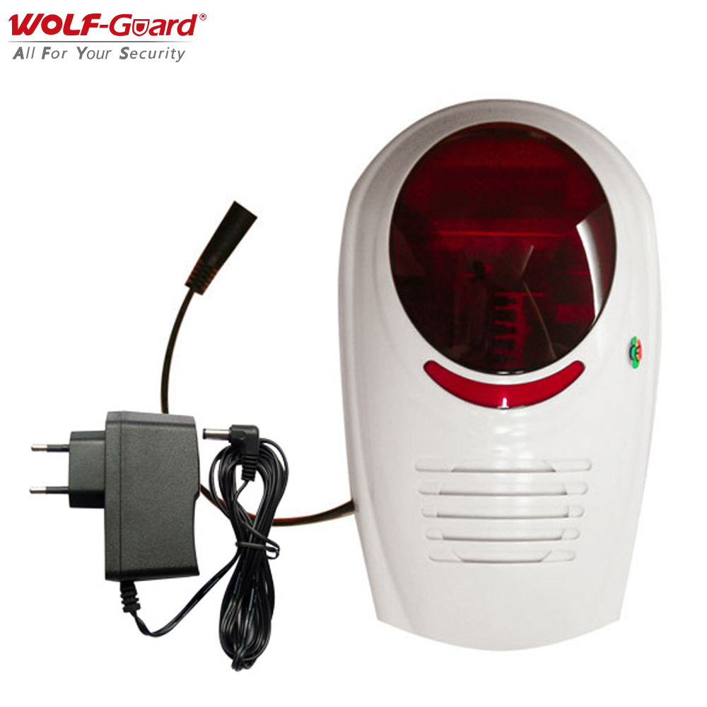 Home Security System Installation - Wolf-guard-ワイヤレスホームセキュリティサイレン,433mhz,110db,防水,屋内および屋外用,gsm,wifi,防犯システム