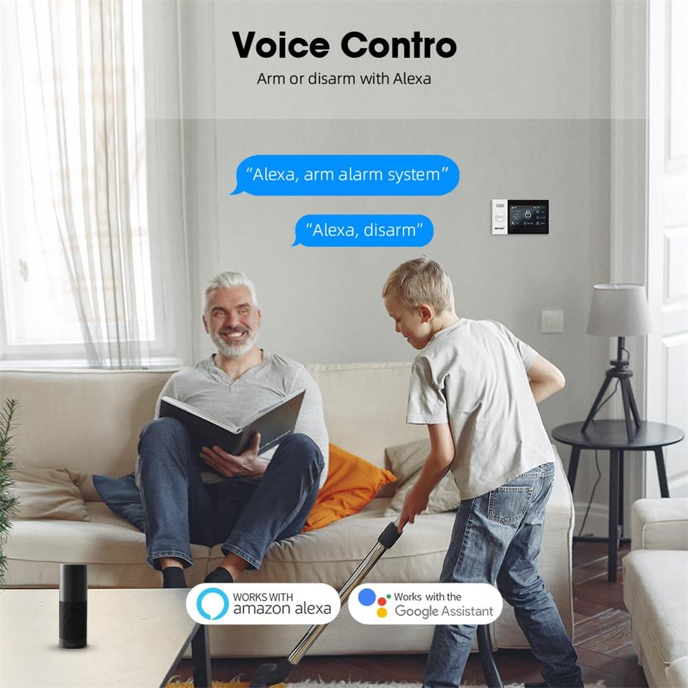 2.4G WIFIスマートGSMアラームシステム、TUYAス - Home Security System Installation のレビューと価格
