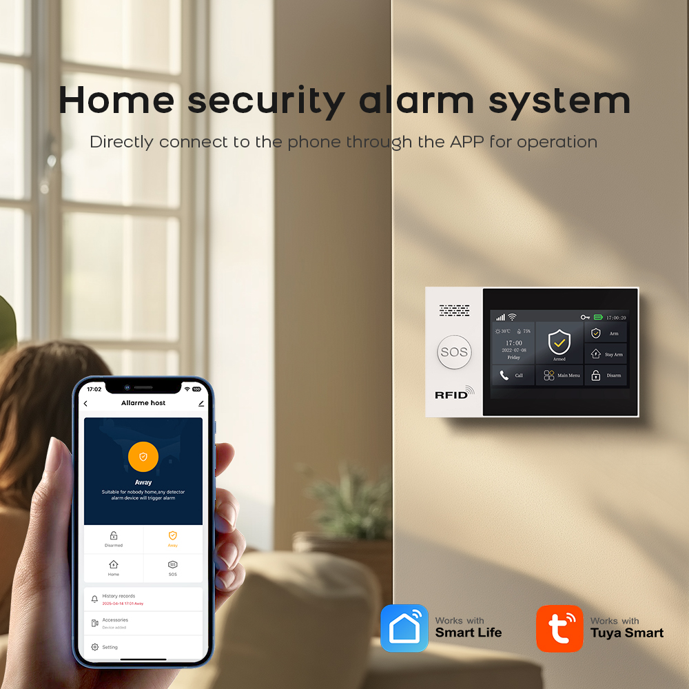 Tuya-ワイヤレス家庭用wifi/gsm,モーション検出器 - Home Security System Installation のレビューと価格