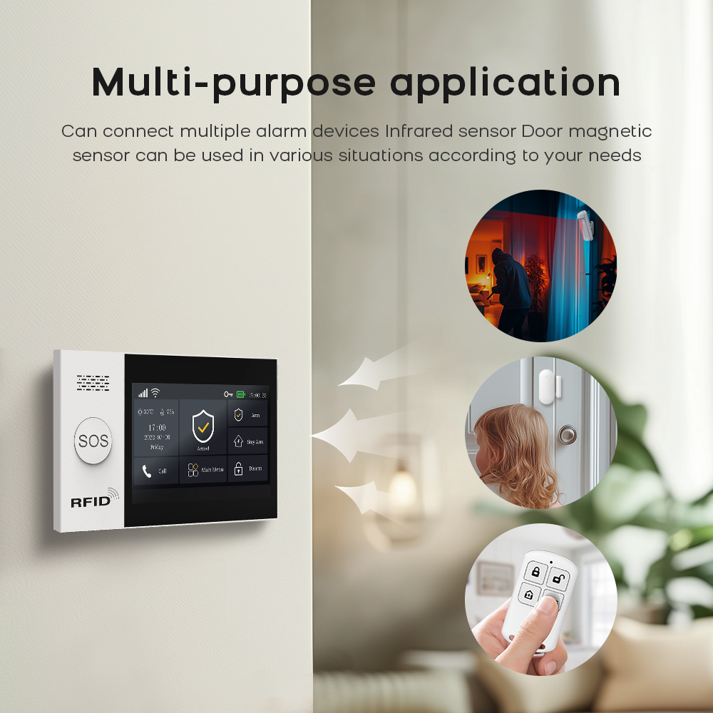 Tuya-ワイヤレス家庭用wifi/gsm,モーション検出器 - Home Security System Installation のレビューと価格