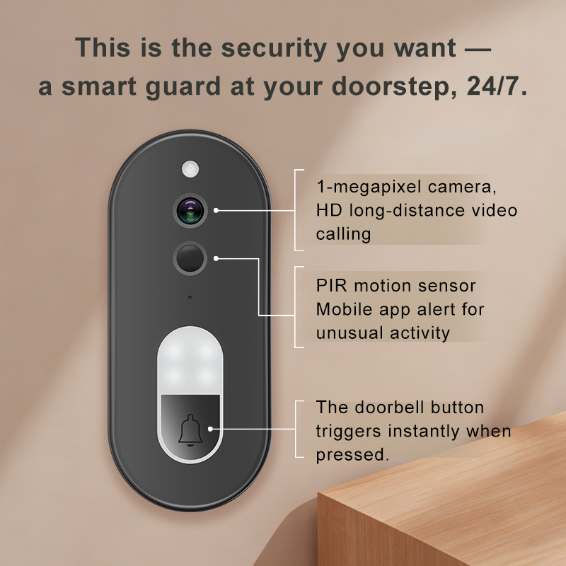 Tuya 1080P HD ワイヤレス WiFi ビデオドア - Home Security No Wifi Needed のレビューと価格