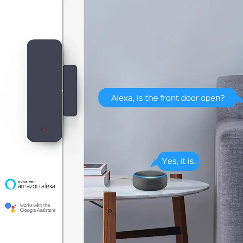 Tuya-磁気ドアセンサーZigbee,窓,エントリーセンサ - Home Security Device のレビューと価格