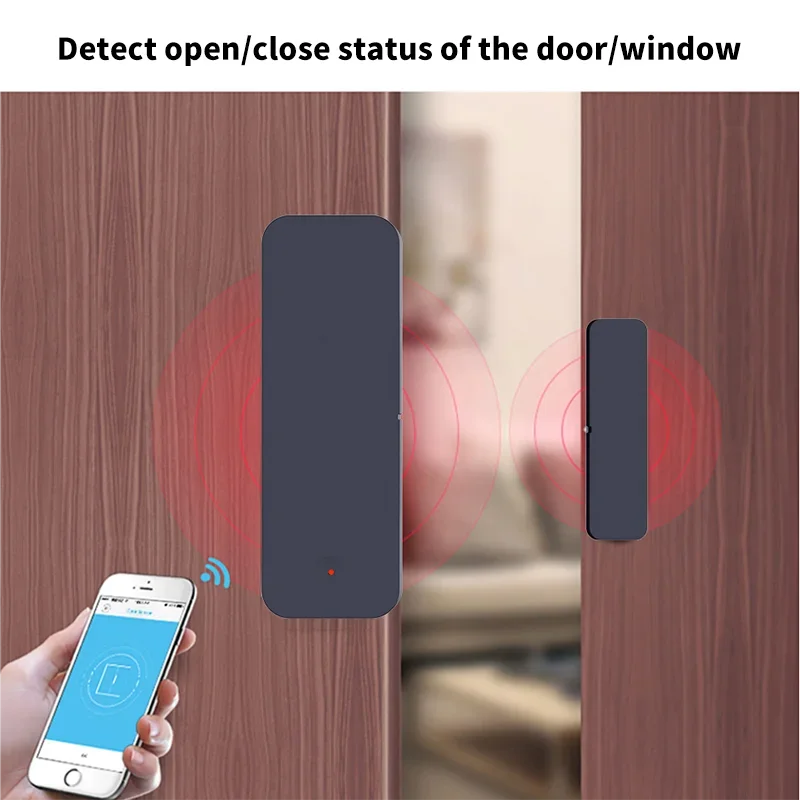 Tuya-磁気ドアセンサーZigbee,窓,エントリーセンサ - Home Security Device のレビューと価格