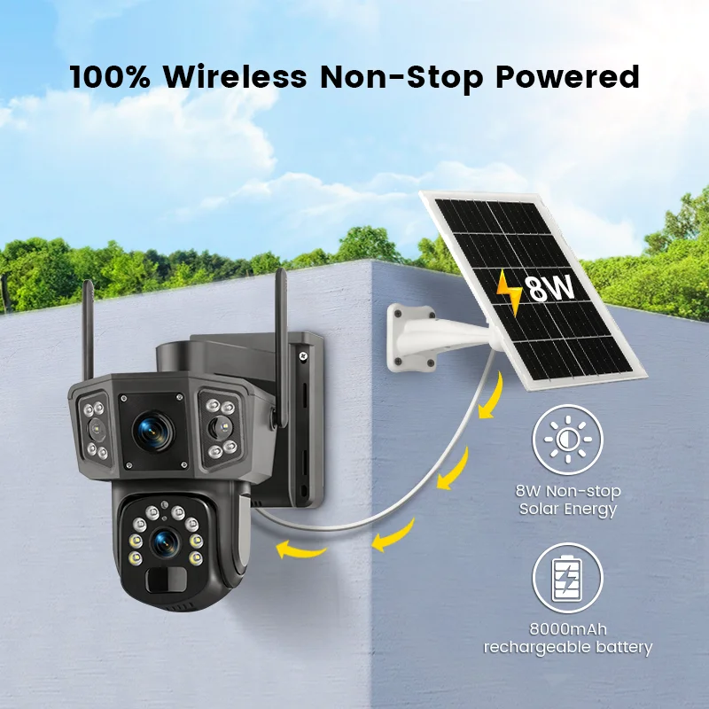 2026 V380 Pro 4MP ワイヤレスPTZソーラー - Camera Solar Wireless のレビューと価格