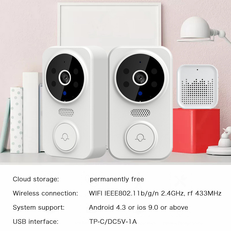 Tuya WIFI ドアベル スマートホーム ワイヤレス電話 - Home Security Doorbell Camera のレビューと価格