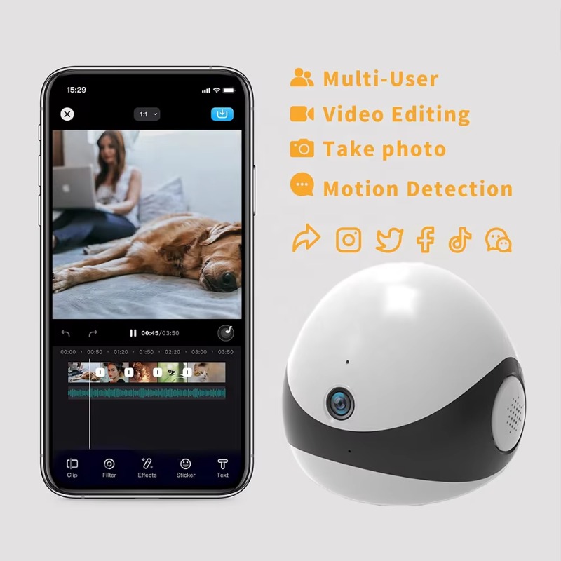 ワイヤレス2K HDモバイルペットコンパニオンロボットカメラ - Home Security Robots のレビューと価格
