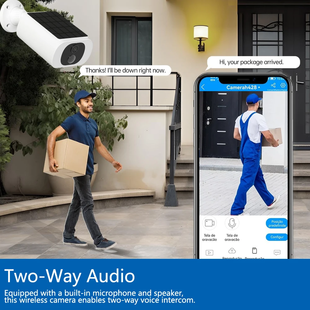 5MP Tuya Smartlife 屋外ソーラーバッテリー - Camera Solar Wireless のレビューと価格