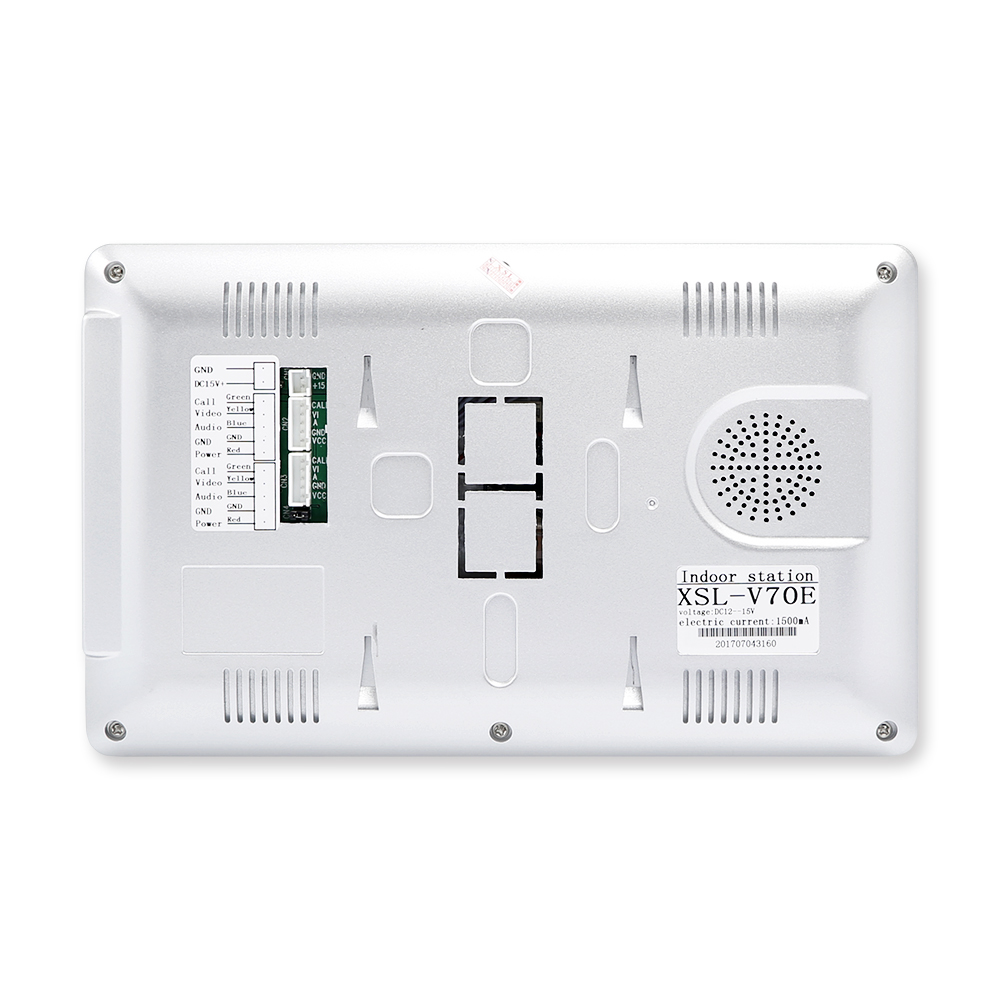 4線式2世帯用ビデオドアホンインターホンシステム、7インチモ - Home Security Doorbell Camera のレビューと価格