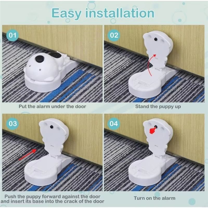 漫画風ドアストッパー、家庭用ドアセキュリティ装置、旅行用ホテ - Home Security Device のレビューと価格