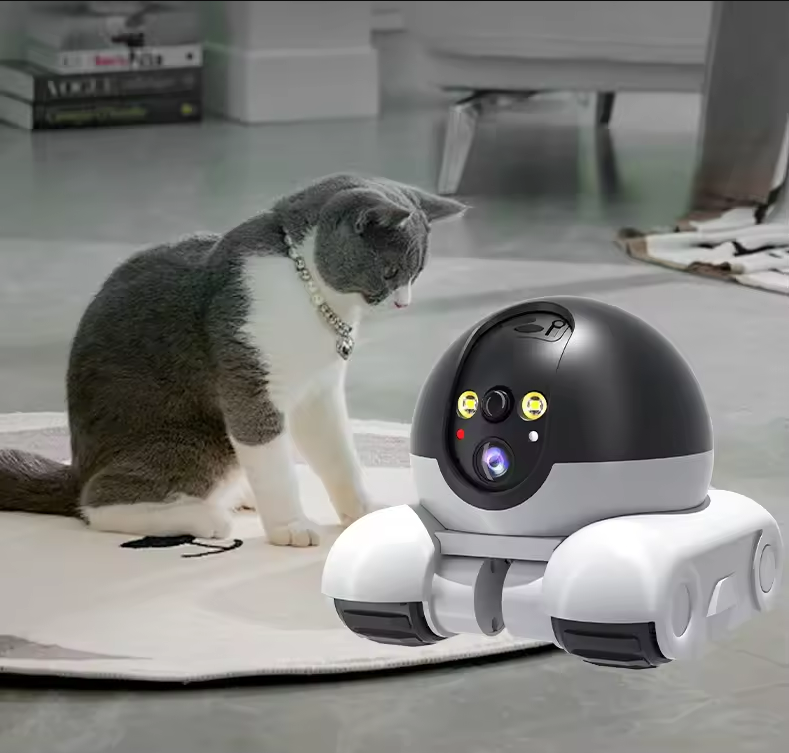 ワイヤレスデュアルレンズロボットカメラ 1080P HD P - Home Security Robots のレビューと価格