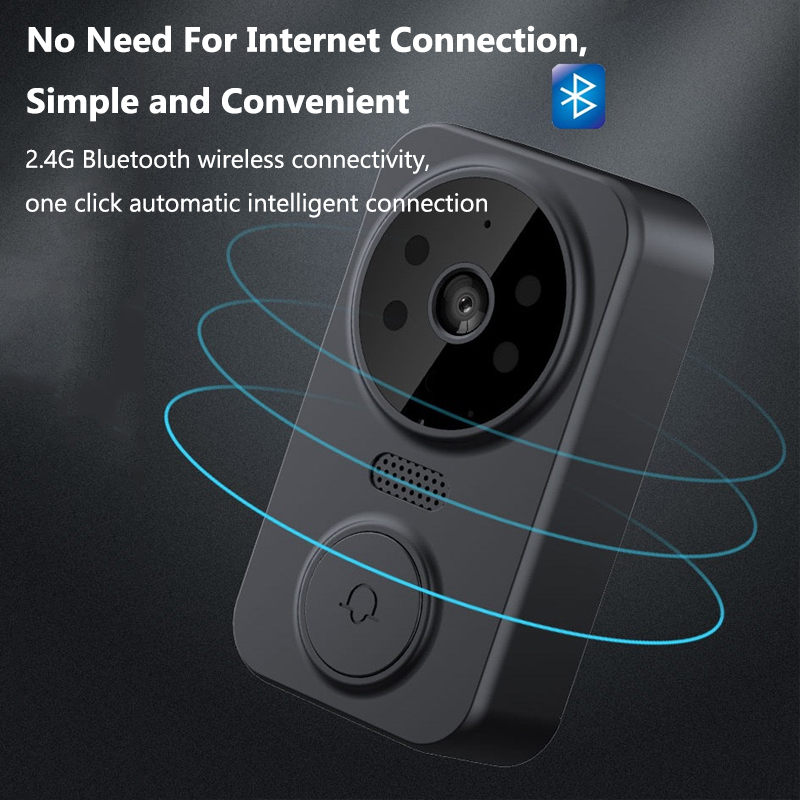 4.3 インチ WiFi ワイヤレスビデオドアベル双方向ビデ - Home Security Doorbell Camera のレビューと価格
