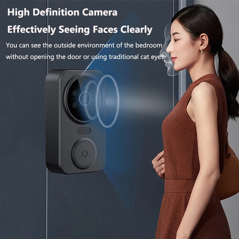 4.3 インチ WiFi ワイヤレスビデオドアベル双方向ビデ - Home Security Doorbell Camera のレビューと価格