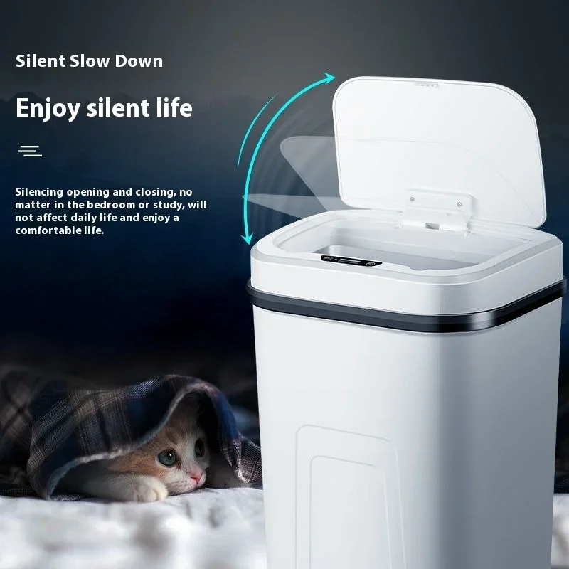 ふた付きのスマート防水ゴミ箱,自動センサー付きゴミ箱,非接触 - Home Security Lidar のレビューと価格