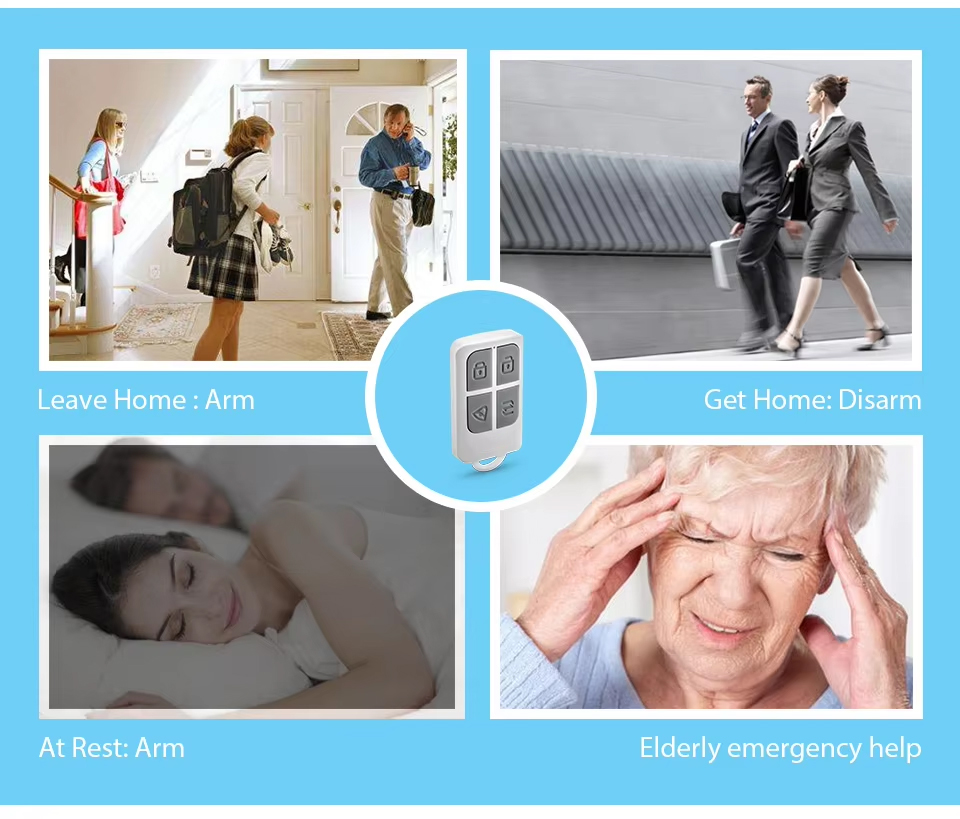 RC531 ワイヤレスポータブルリモコン 4ボタンキーチェー - Home Security With Monitoring のレビューと価格