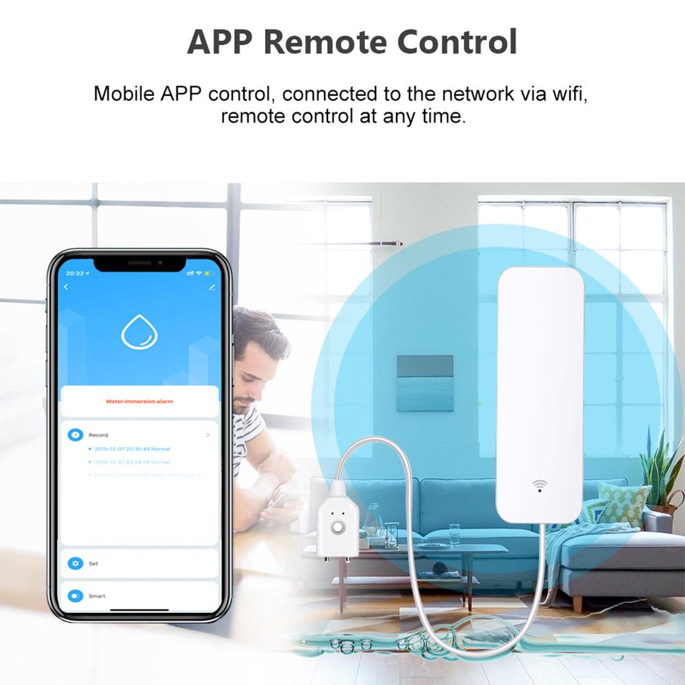 Tuya WiFi 漏水センサー、漏水検知器、Smartli - Home Security Device のレビューと価格