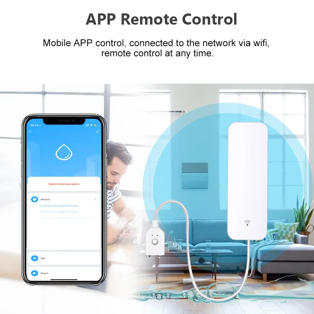 ZigBee WiFi 水漏れセンサー 洪水漏水警報器 Tu - Home Security Device のレビューと価格