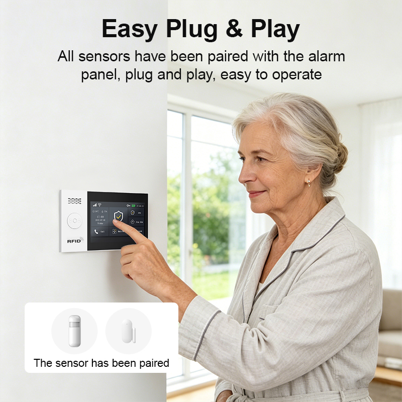 PGST 2G GSM WiFi 警報システムキット ワイヤ - Home Security System Installation のレビューと価格