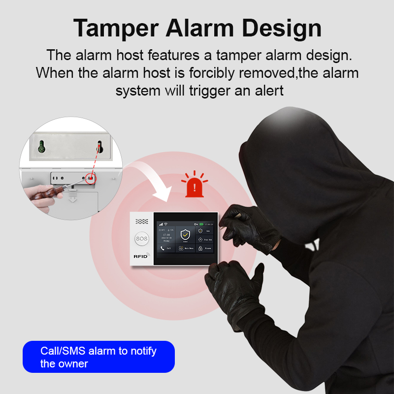 PGST 2G GSM WiFi 警報システムキット ワイヤ - Home Security System Installation のレビューと価格