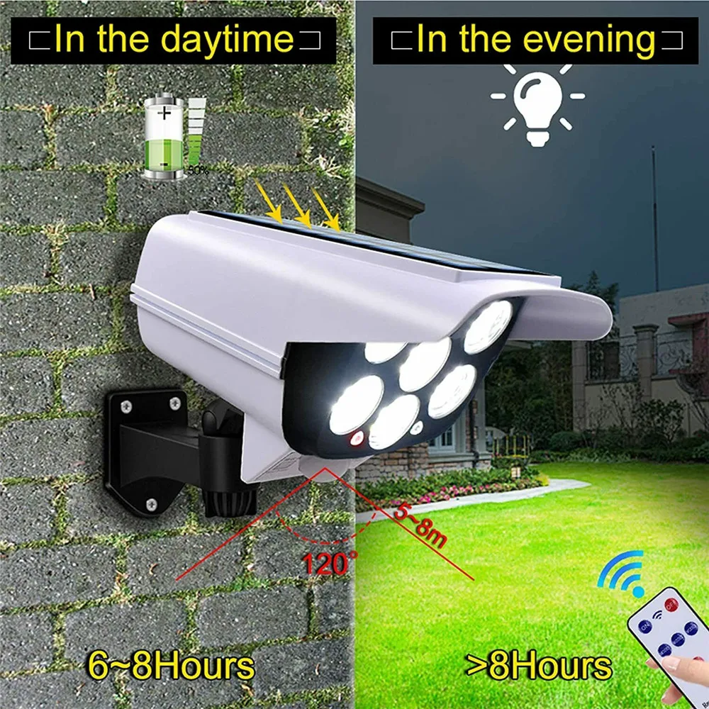 屋外ソーラーライトモーションセンサーセキュリティダミーカメラ - Home Security With Monitoring のレビューと価格