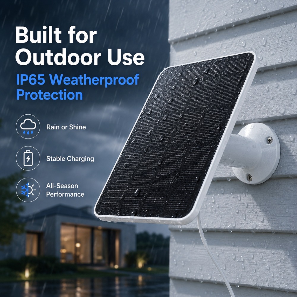 屋外用4W 5Vソーラーパネル充電器、セキュリティカメラ、ド - Home Security Doorbell Camera のレビューと価格