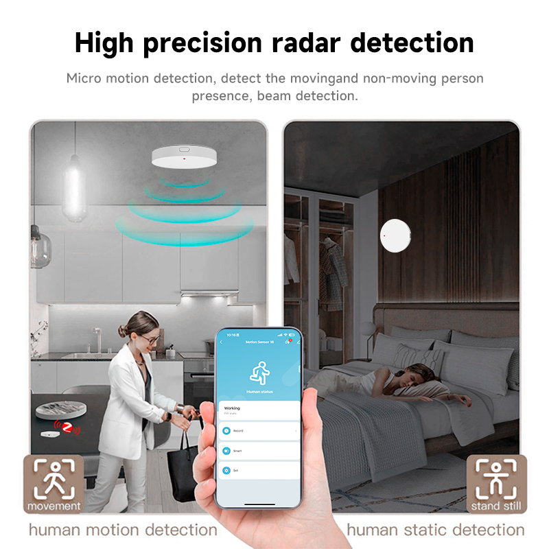 Tuya Zigbee 3.0 24GHz MmWave 人 - Home Security Device のレビューと価格