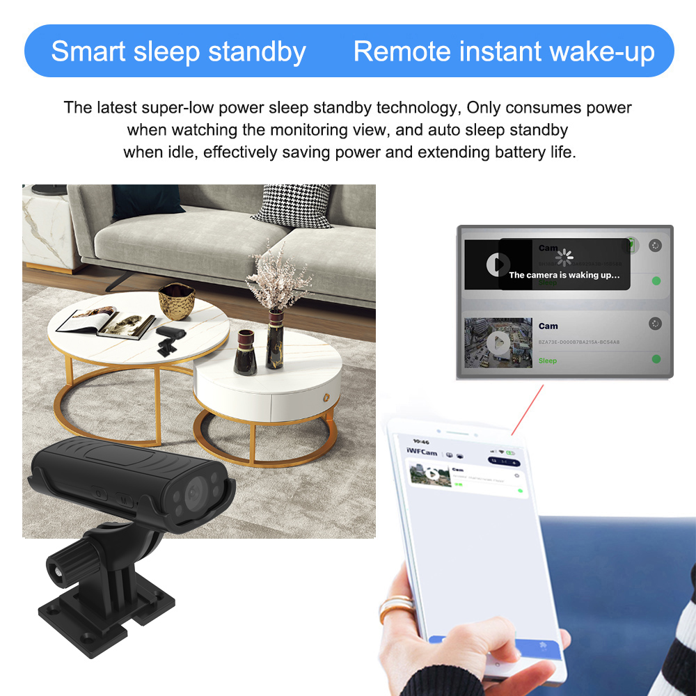 ミニワイヤレスWiFiホームセキュリティカメラ、リモートモニ - Home Security No Wifi Needed のレビューと価格
