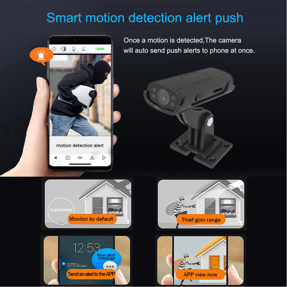 ミニワイヤレスWiFiホームセキュリティカメラ、リモートモニ - Home Security No Wifi Needed のレビューと価格