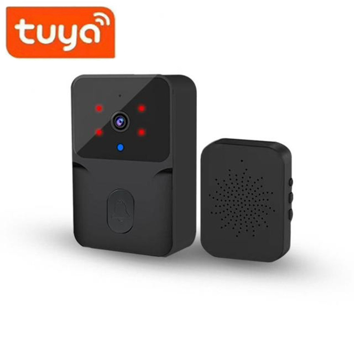 ワイヤレスドアベル WiFi Tuya 屋外 HD カメラド - Home Security Doorbell Camera のレビューと価格