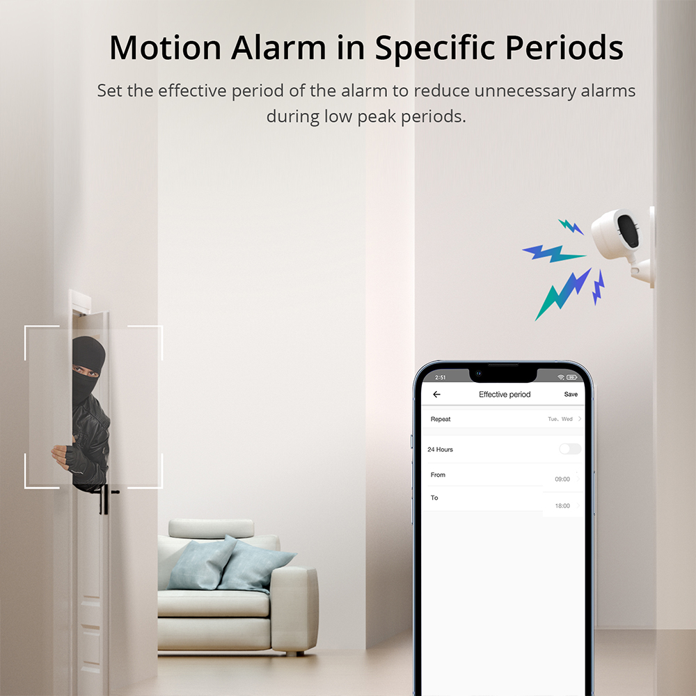 Sonoff-スマートホームセキュリティカメラ,モーション検 - Home Security Lidar のレビューと価格