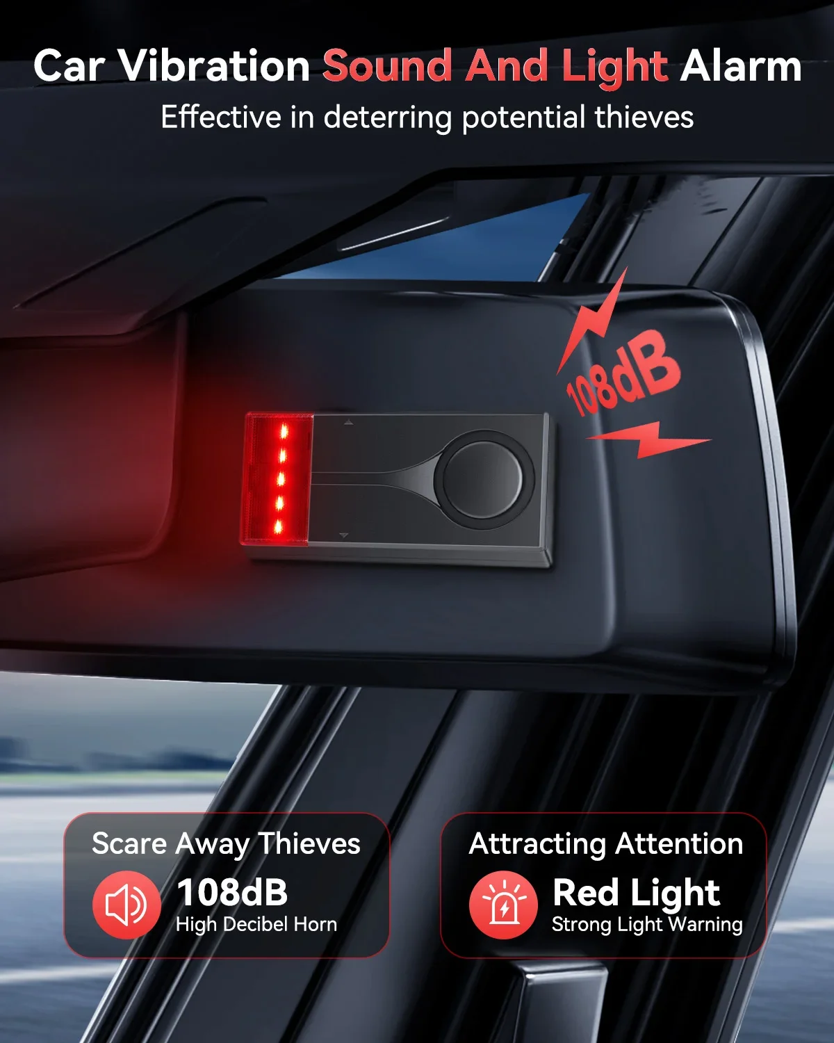 Awapow ワイヤレス車盗難防止振動アラーム 108dB  - Home Security System Installation のレビューと価格