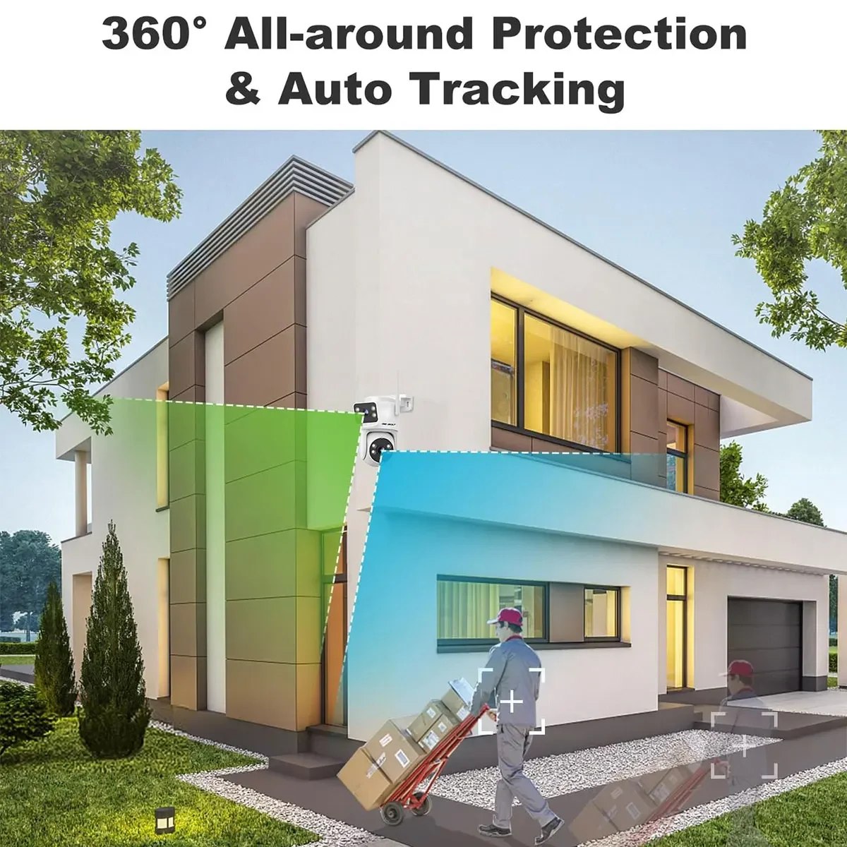 GENBOLT PTZ WiFi セキュリティカメラ屋外用、 - Home Security System Installation のレビューと価格