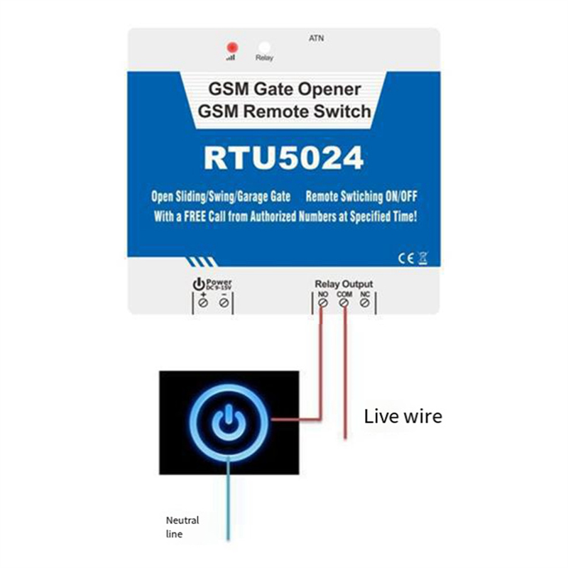 B04C-RTU5024 GSM ドアオープナーリレー ワイ - Home Security Device のレビューと価格