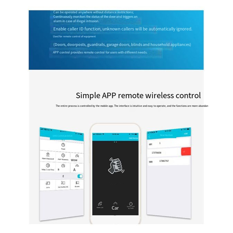 B04C-RTU5024 GSM ドアオープナーリレー ワイ - Home Security Device のレビューと価格