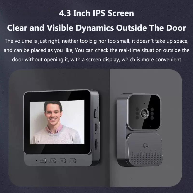 ワイヤレスビデオインターホンドアベル HD ナイトビジョン  - Home Security Doorbell Camera のレビューと価格