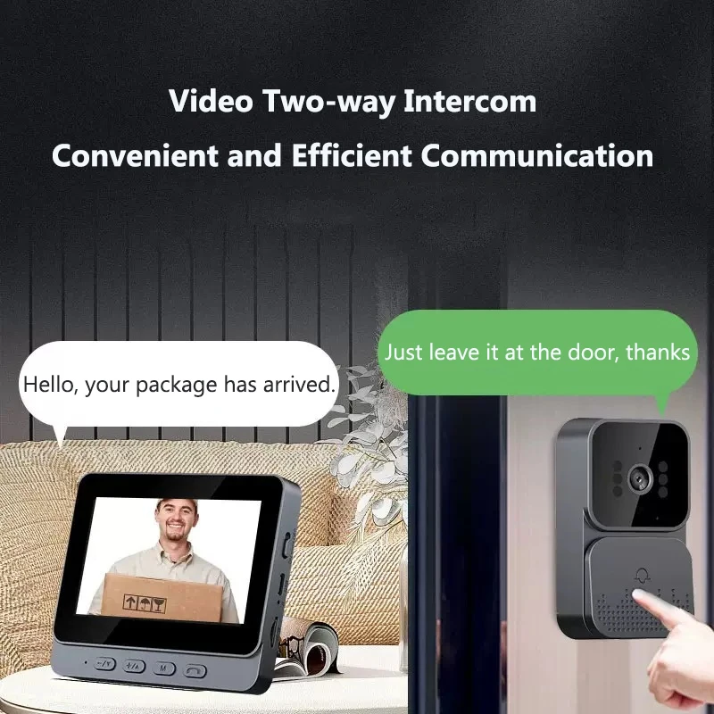 ワイヤレスビデオインターホンドアベル HD ナイトビジョン  - Home Security Doorbell Camera のレビューと価格