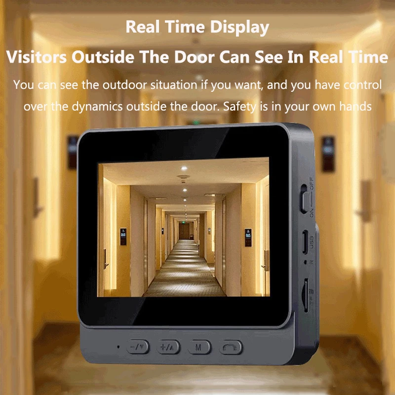 ワイヤレスビデオインターホンドアベル HD ナイトビジョン  - Home Security Doorbell Camera のレビューと価格