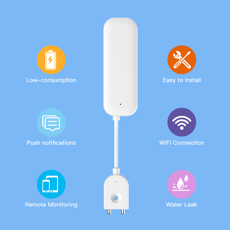 Tuya WiFi ZigBee 水センサー漏れ警報洪水漏水 - Home Security Device のレビューと価格