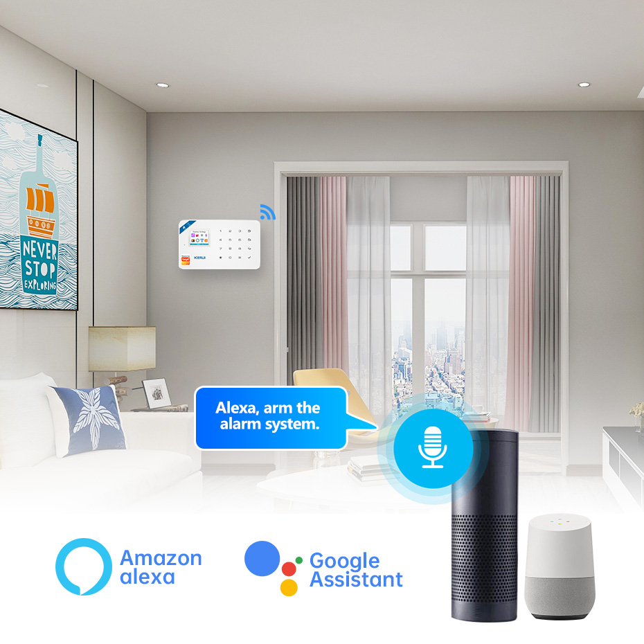 KERUI セキュリティ警報システムキット W184 4G  - Home Security System Installation のレビューと価格