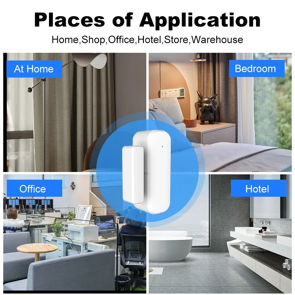 ZigBee ドアウィンドウセンサー ワイヤレス磁気警報器  - Home Security Device のレビューと価格