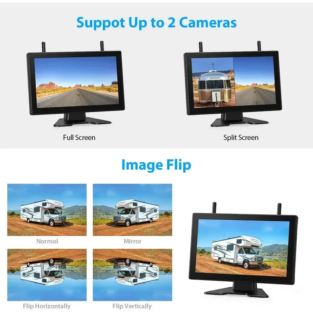 磁気式ソーラーワイヤレスバックアップカメラHD 1080P  - Camera Solar Wireless のレビューと価格