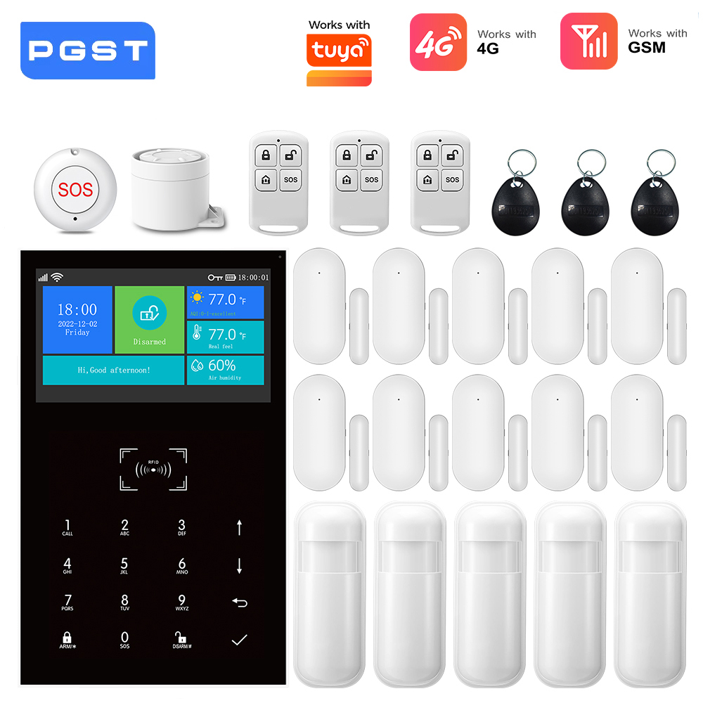4G GSM WiFiアラームシステム、Tuyaスマートホー - Home Security System Installation のレビューと価格