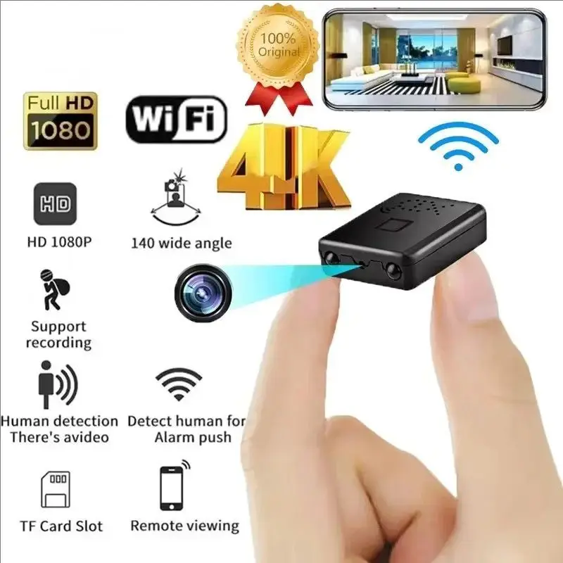 XD ミニカメラ フル HD 4K WiFi ナイトビジョン - Home Security No Wifi Needed のレビューと価格