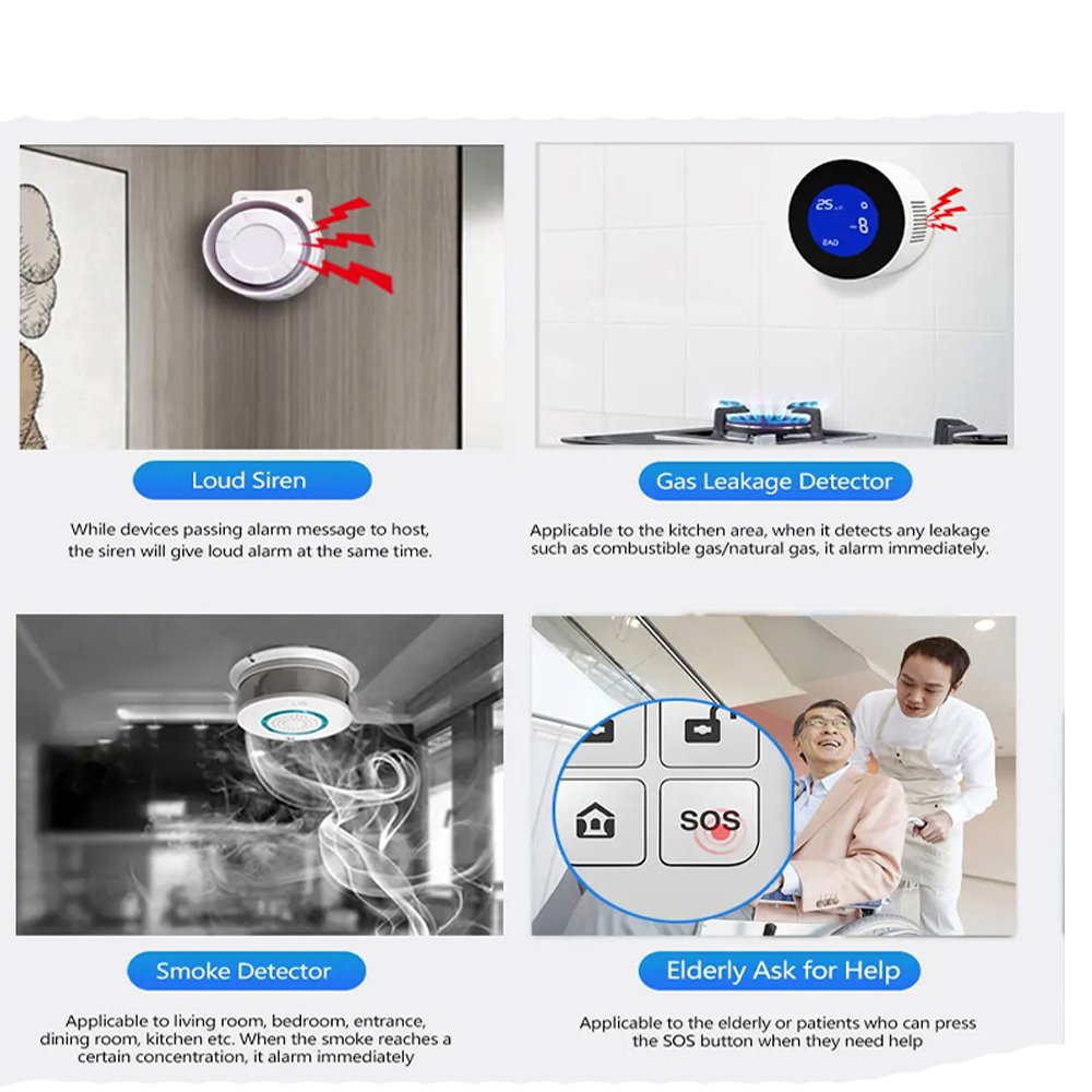 PGST 4G Tuya スマートホーム警報システム、WiF - Home Security System Installation のレビューと価格