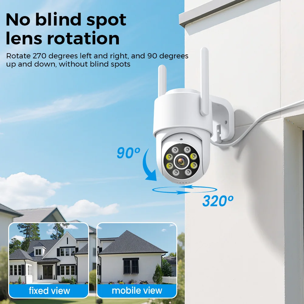PANEPO 4MP 2K ICsee Wifi カメラ人間 - Home Security Lidar のレビューと価格